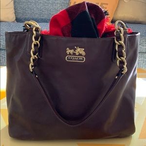 Coach brown leather bag